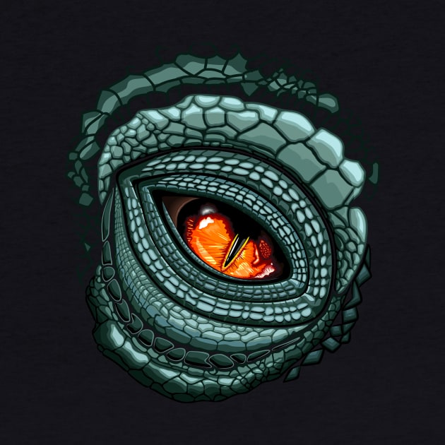 Reptile Eye Creepy Close Up by BluedarkArt